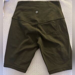 Forest green lululemon shorts!